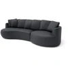 Citysofa 4 vietų dešinioji kampinė sofa Belleville - Pilka