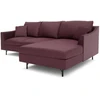 Citysofa 4 vietų dešinioji kampinė sofa Alfama - Bordo