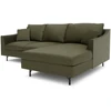 Citysofa 4 vietų dešinioji kampinė sofa Alfama - Žalia