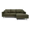 Citysofa 4 vietų dešinioji kampinė sofa Alfama - Žalia