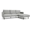 Citysofa 4 vietų dešinioji kampinė sofa Brera - Pilka