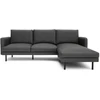 Citysofa 4 vietų dešinioji kampinė sofa Brera - Tamsiai pilka