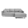 Citysofa 4 vietų dešinioji kampinė sofa Alfama - Pilka