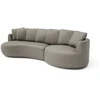 Citysofa 4 vietų dešinioji kampinė sofa Belleville - Taupe