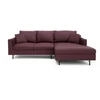 Citysofa 4 vietų dešinioji kampinė sofa Alfama - Bordo