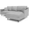 Citysofa 4 vietų dešinioji kampinė sofa Alfama - Pilka