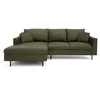 Citysofa 4 vietų kairioji kampinė sofa Alfama - Žalia