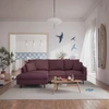 Citysofa 4 vietų kairioji kampinė sofa Alfama - Bordo
