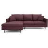 Citysofa 4 vietų kairioji kampinė sofa Alfama - Bordo