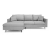 Citysofa 4 vietų kairioji kampinė sofa Alfama - Pilka