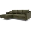 Citysofa 4 vietų kairioji kampinė sofa Alfama - Žalia