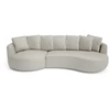 Citysofa 4 vietų kairioji kampinė sofa Belleville - Kreminė