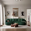 Citysofa 4 vietų kairioji kampinė sofa Belleville - Žalia