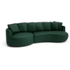 Citysofa 4 vietų kairioji kampinė sofa Belleville - Žalia