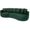 Citysofa 4 vietų kairioji kampinė sofa Belleville - Žalia
