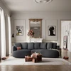 Citysofa 4 vietų kairioji kampinė sofa Belleville - Pilka