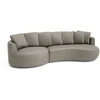 Citysofa 4 vietų kairioji kampinė sofa Belleville - Taupe