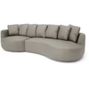 Citysofa 4 vietų kairioji kampinė sofa Belleville - Taupe