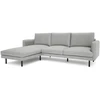 Citysofa 4 vietų kairioji kampinė sofa Brera - Pilka