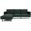 Citysofa 4 vietų kairioji kampinė sofa Brera - Žalia