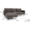 Citysofa 4 vietų kairioji kampinė sofa Brera - Taupe