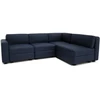 Citysofa 4 vietų kampinė modulinė sofa GRACIA - Tamsiai mėlyna