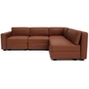 Citysofa 4 vietų kampinė modulinė sofa GRACIA - Terakota