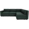 Citysofa 4 vietų kampinė modulinė sofa GRACIA - Žalia