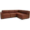 Citysofa 4 vietų kampinė modulinė sofa GRACIA - Terakota