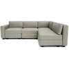 Citysofa 4 vietų kampinė modulinė sofa GRACIA - Smėlio pilka