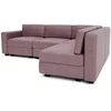 Citysofa 4 vietų kampinė modulinė sofa GRACIA - Dulsvai rožinė