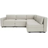 Citysofa 4 vietų kampinė modulinė sofa GRACIA - Kreminė smėlio