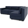 Citysofa 4 vietų kampinė modulinė sofa GRACIA - Tamsiai mėlyna