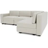 Citysofa 4 vietų kampinė modulinė sofa GRACIA - Kreminė smėlio