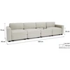 Citysofa 4 vietų modulinė sofa GRACIA - Kreminė smėlio