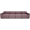 Citysofa 4 vietų modulinė sofa GRACIA - Dulsvai rožinė