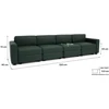 Citysofa 4 vietų modulinė sofa GRACIA - Žalia
