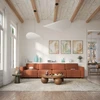 Citysofa 4 vietų modulinė sofa GRACIA - Terakota