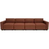 Citysofa 4 vietų modulinė sofa GRACIA - Terakota