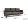 Citysofa 4 vietų sofa Brera - Taupe