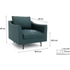Citysofa Fotelis Alfama - Gili mėlyna
