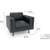 Citysofa Fotelis Chelsea - Pilka
