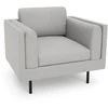 Citysofa Fotelis Chelsea - Sidabro