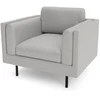 Citysofa Fotelis Chelsea - Sidabro