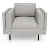 Citysofa Fotelis Chelsea - Sidabro