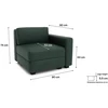 Citysofa Galinis modulis GRACIA - Žalia