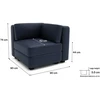 Citysofa Kampinis modulis GRACIA - Tamsiai mėlyna