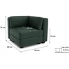 Citysofa Kampinis modulis GRACIA - Žalia