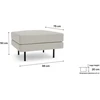 Citysofa Pufas CHELSEA - Kreminė