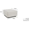 Citysofa Pufo modulis GRACIA - Kreminė smėlio